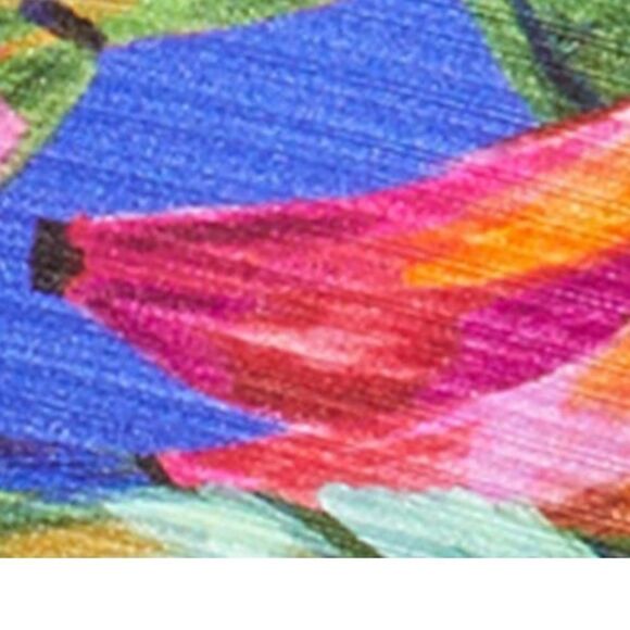 FARM Rio NEW Bananamix string bikini top in royal blue w/vibrant colors & beads - Picture 6 of 8